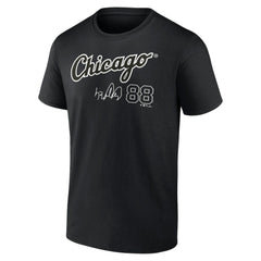 Luis Robert Chicago White Sox Player Name & Number T-Shirt Black
