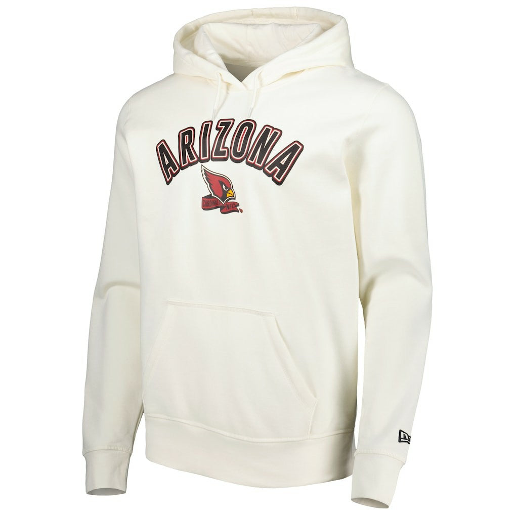 Arizona Cardinals New Era Sideline Chrome Pullover Hoodie - Cream outlet