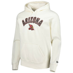 Arizona Cardinals New Era Sideline Chrome Pullover Hoodie - Cream outlet