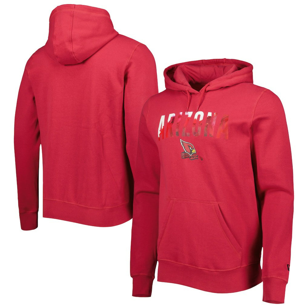 Arizona Cardinals New Era Ink Dye Pullover Hoodie - Cardinal discount
