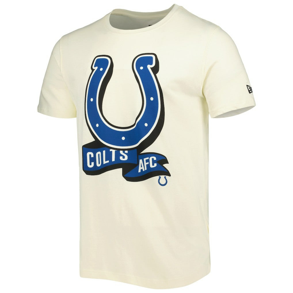Indianapolis Colts New Era Sideline Chrome T-Shirt - Cream on sale