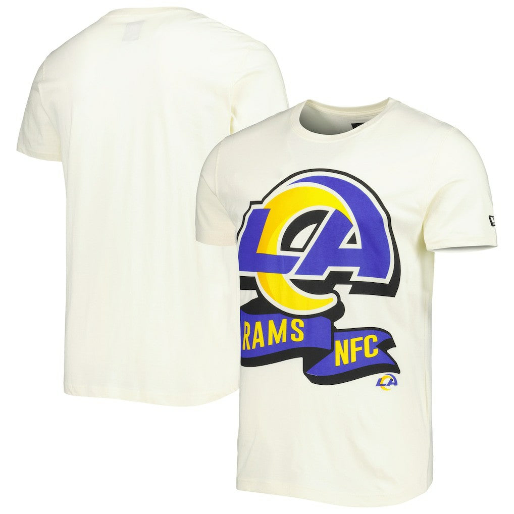 Los Angeles Rams New Era Sideline Chrome T-Shirt - Cream for sale