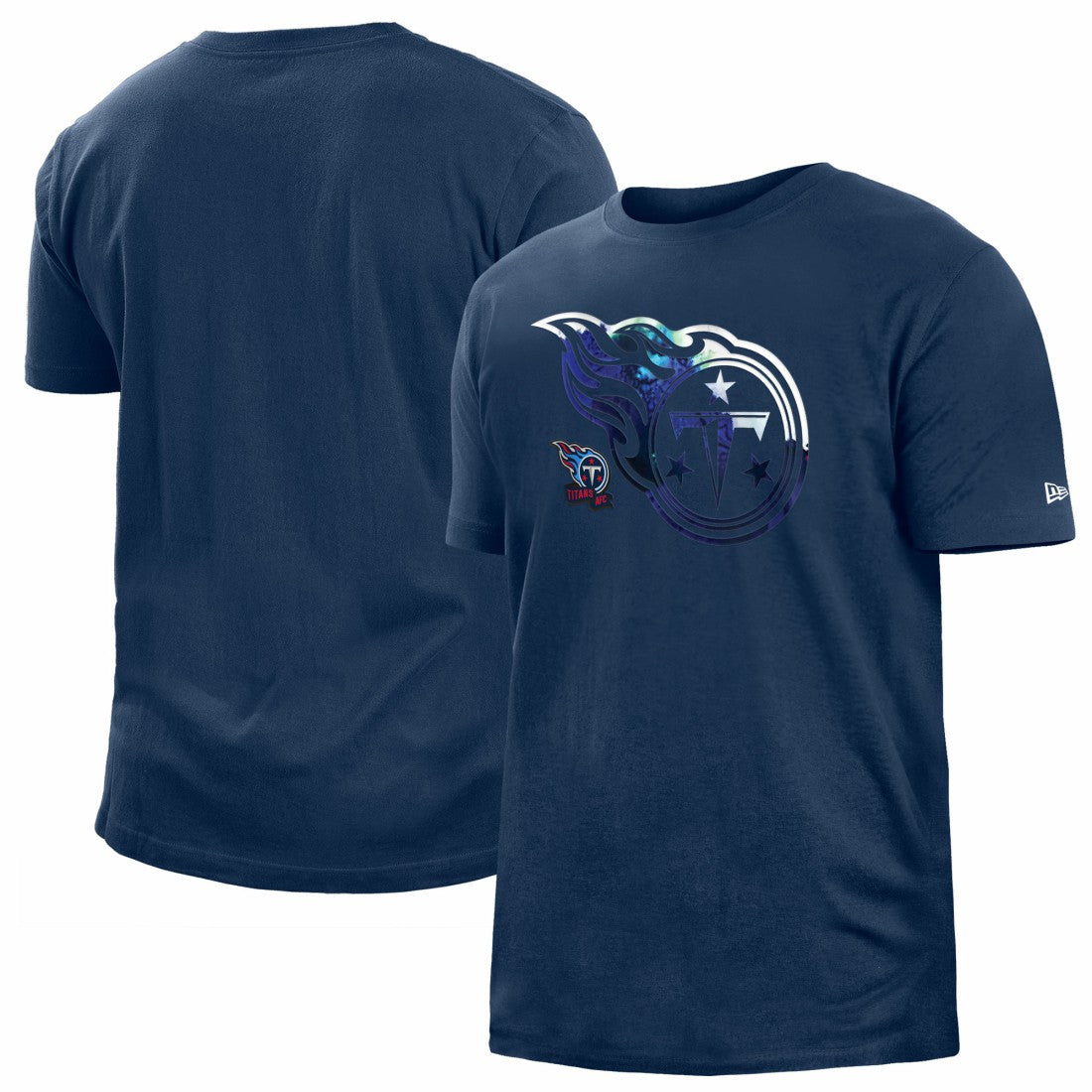 Tennessee Titans New Era 2022 Sideline Ink Dye T-Shirt - Navy sale