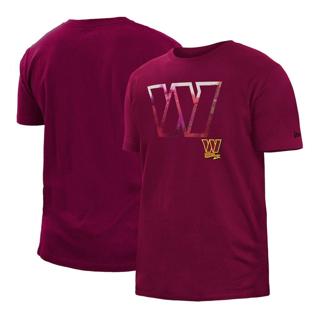 Washington Commanders New Era 2022 Sideline Ink Dye T-Shirt - Burgundy online