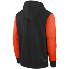 Baltimore Orioles Youth Authentic Collection Performance Pullover Hoodie Black/Orange