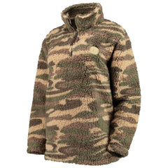 Boston Bruins G-III Sports by Carl Banks Women's Sherpa Quarter-Zip Jacket - Camo Jackets