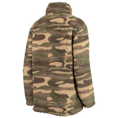 Boston Bruins G-III Sports by Carl Banks Women's Sherpa Quarter-Zip Jacket - Camo Jackets