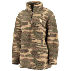 Seattle Kraken G-III Sports by Carl Banks Women's Sherpa Quarter-Zip Jacket - Camo Jackets