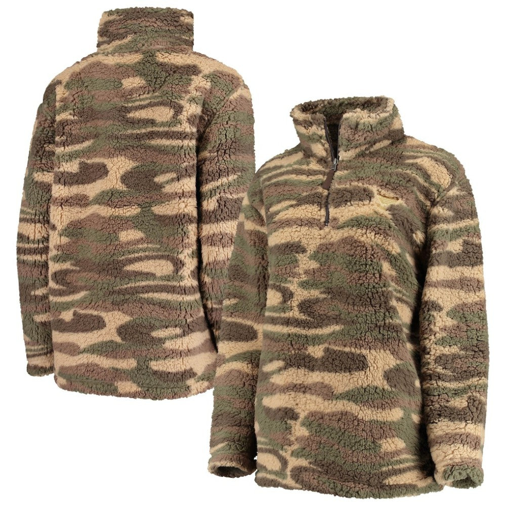 St. Louis Blues G-III Sports by Carl Banks Women's Sherpa Quarter-Zip Jacket - Camo Jackets