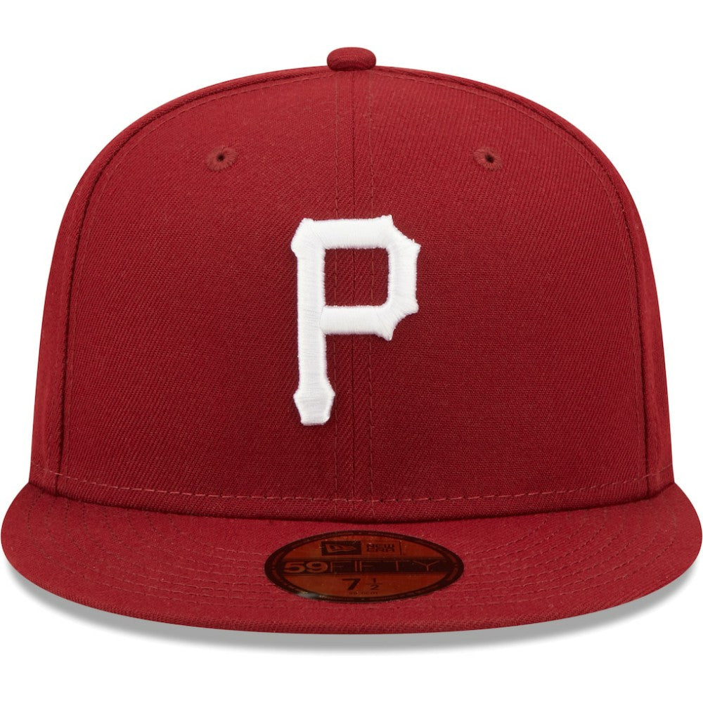 Pittsburgh Pirates White Logo 59FIFTY Fitted Hat Cardinal