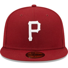 Pittsburgh Pirates White Logo 59FIFTY Fitted Hat Cardinal