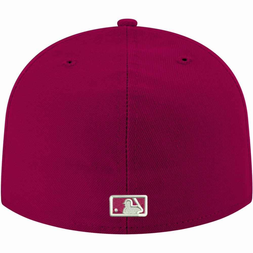 Minnesota Twins White Logo 59FIFTY Fitted Hat Cardinal