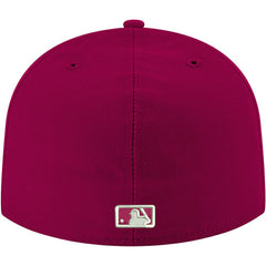 Washington Nationals White Logo 59FIFTY Fitted Hat Cardinal