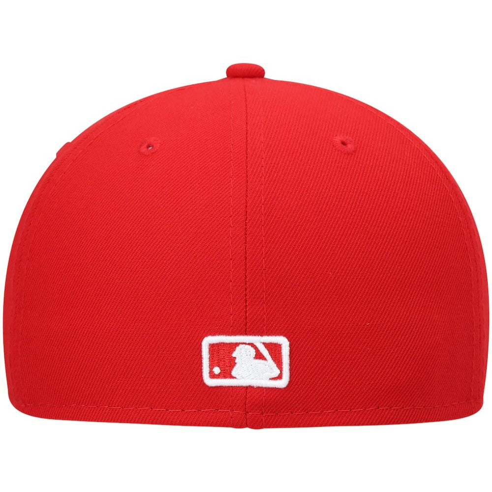 San Diego Padres White Logo 59FIFTY Fitted Hat Red