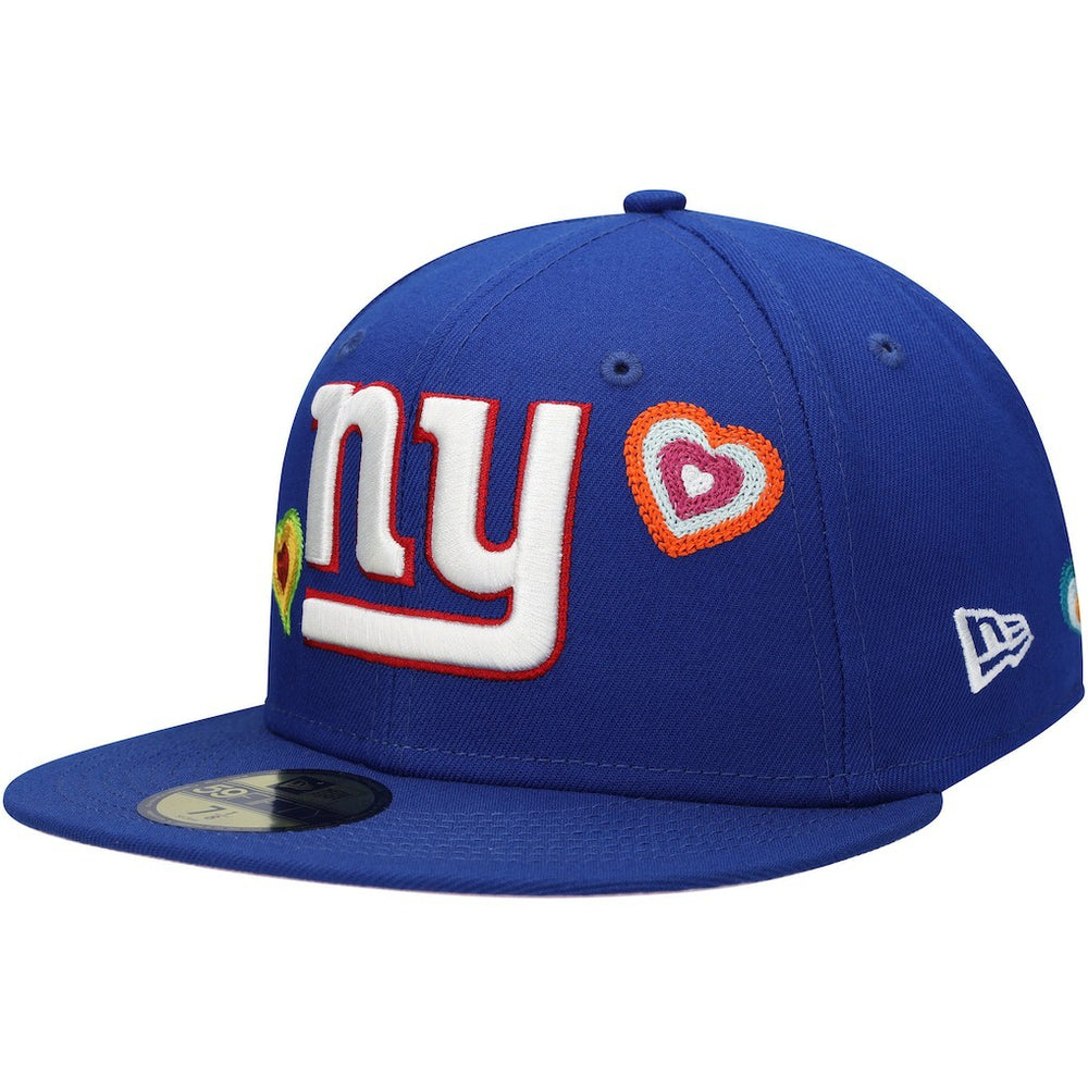 New York Giants New Era Chain Stitch Heart 59FIFTY Fitted Hat - Royal cheap