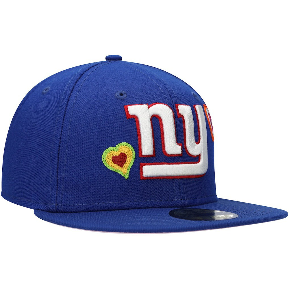 New York Giants New Era Chain Stitch Heart 59FIFTY Fitted Hat - Royal cheap