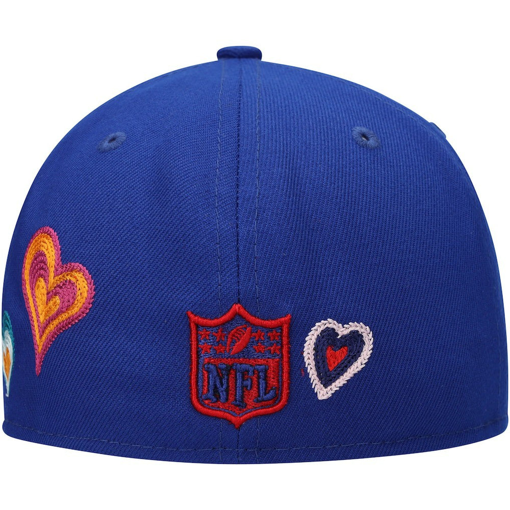 New York Giants New Era Chain Stitch Heart 59FIFTY Fitted Hat - Royal cheap