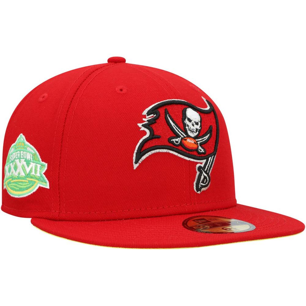 Tampa Bay Buccaneers New Era Super Bowl XXXVII Citrus Pop 59FIFTY Fitted Hat - Scarlet sale