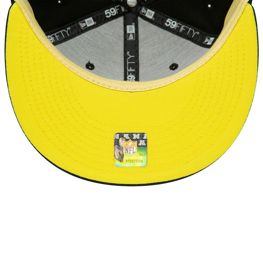 Pittsburgh Steelers New Era Super Bowl XL Citrus Pop 59FIFTY Fitted Hat - Black discount