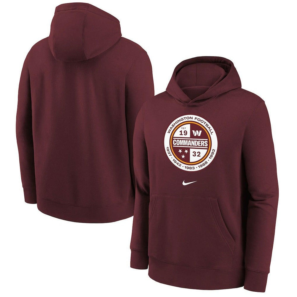 Washington Commanders Youth Alternate Logo Pullover Hoodie - Burgundy outlet