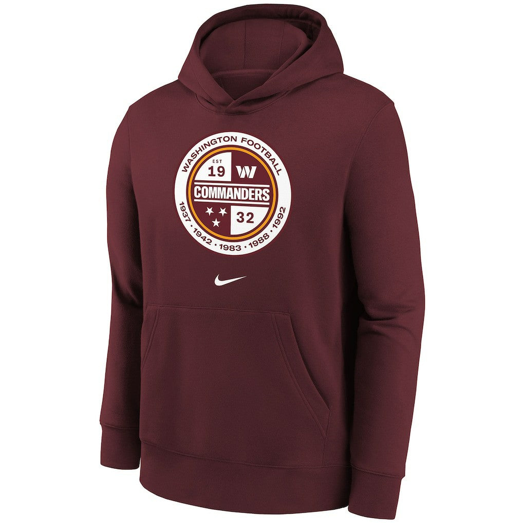 Washington Commanders Youth Alternate Logo Pullover Hoodie - Burgundy outlet
