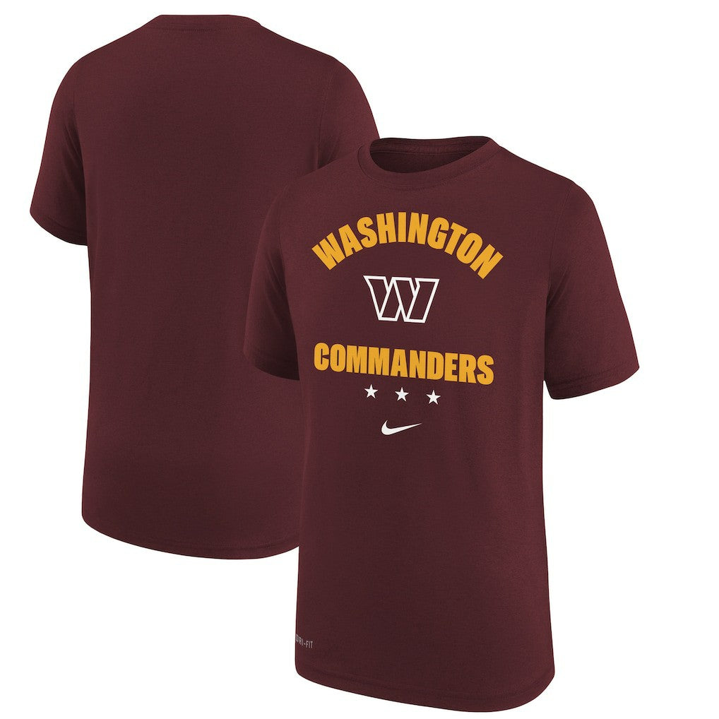 Washington Commanders Youth Team Athletic Performance T-Shirt - Burgundy outlet