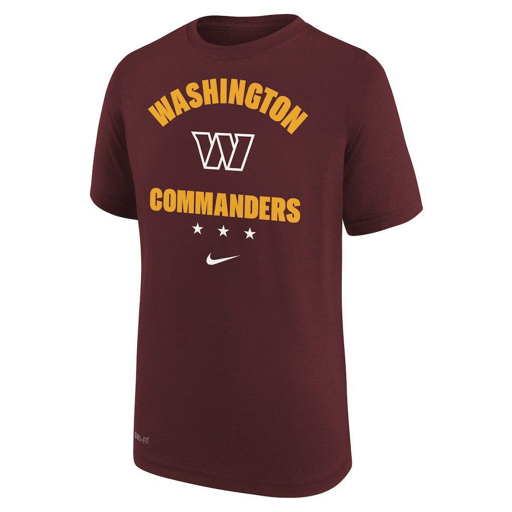 Washington Commanders Youth Team Athletic Performance T-Shirt - Burgundy outlet