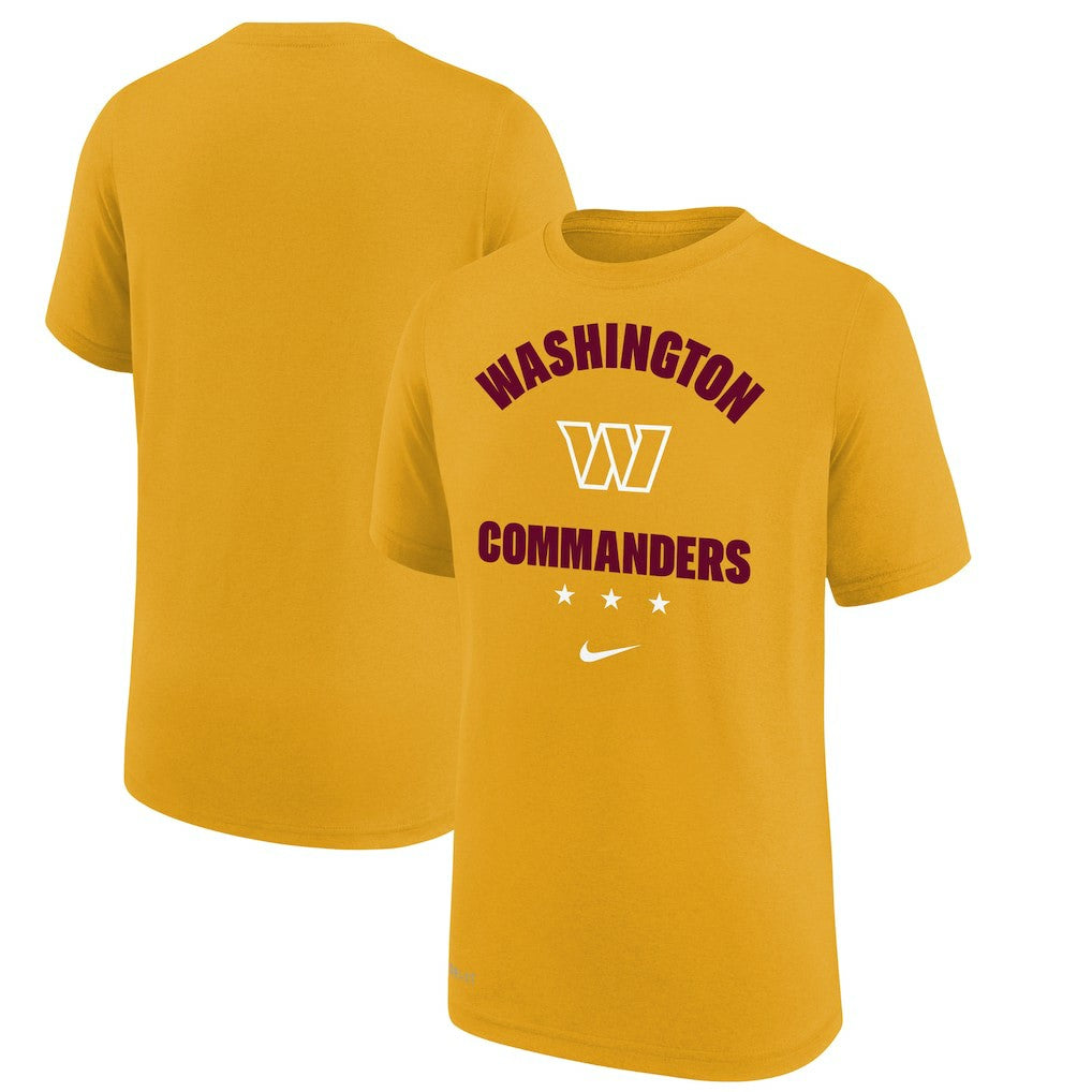 Washington Commanders Youth Team Athletic Performance T-Shirt - Gold sale