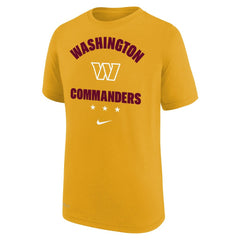 Washington Commanders Youth Team Athletic Performance T-Shirt - Gold sale