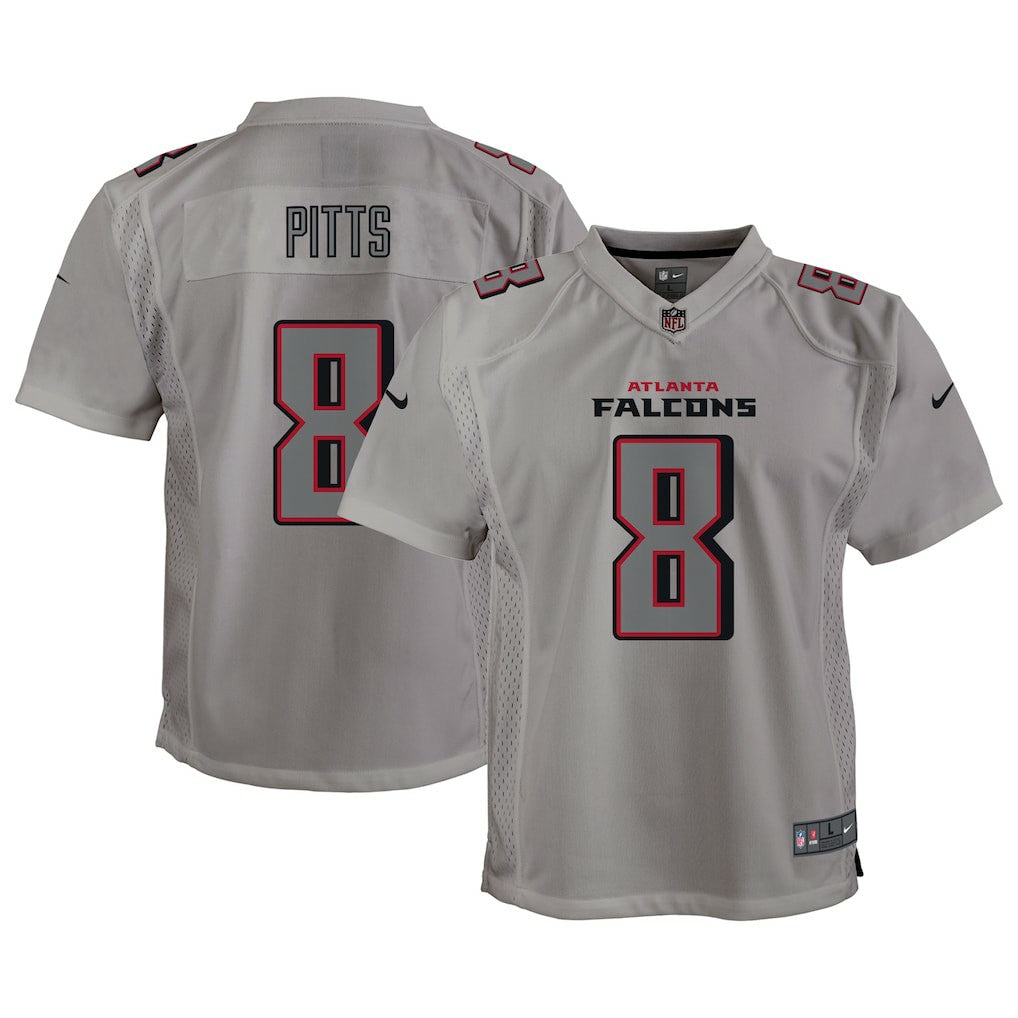 Kyle Pitts Atlanta Falcons Youth Atmosphere Game Jersey - Gray sale