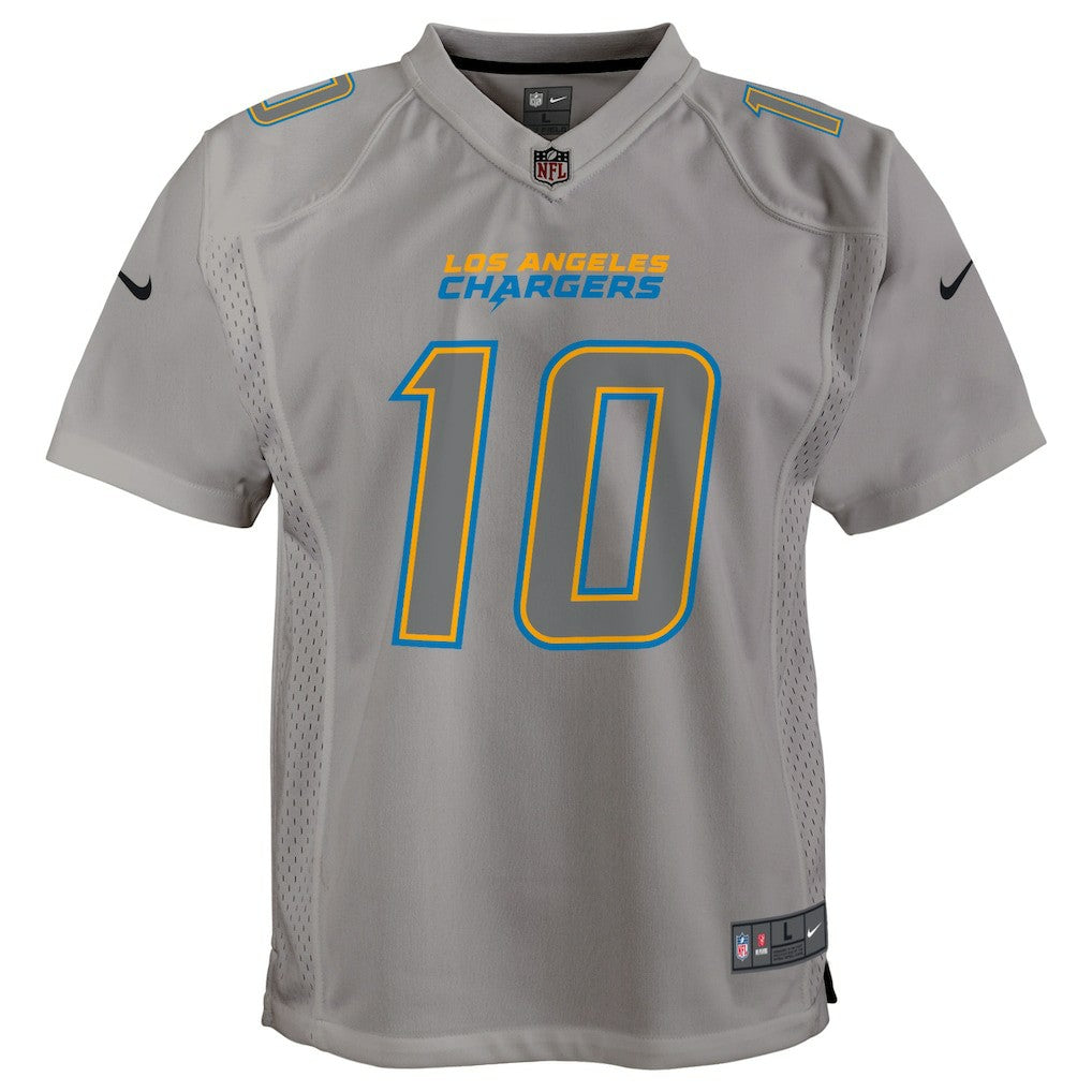 Justin Herbert Los Angeles Chargers Youth Atmosphere Game Jersey - Gray discount
