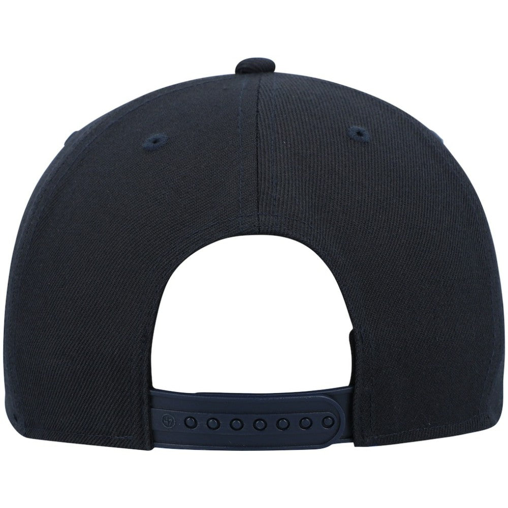 Chicago Cubs 2021 City Connect Captain Snapback Hat Navy