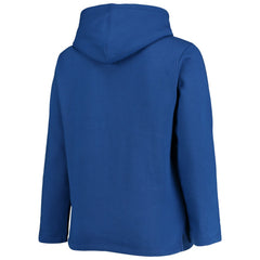 Los Angeles Dodgers Soft as a Grape Women's Plus Size Side Split Pullover Hoodie Royal