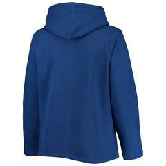 New York Mets Soft as a Grape Women's Plus Size Side Split Pullover Hoodie Royal