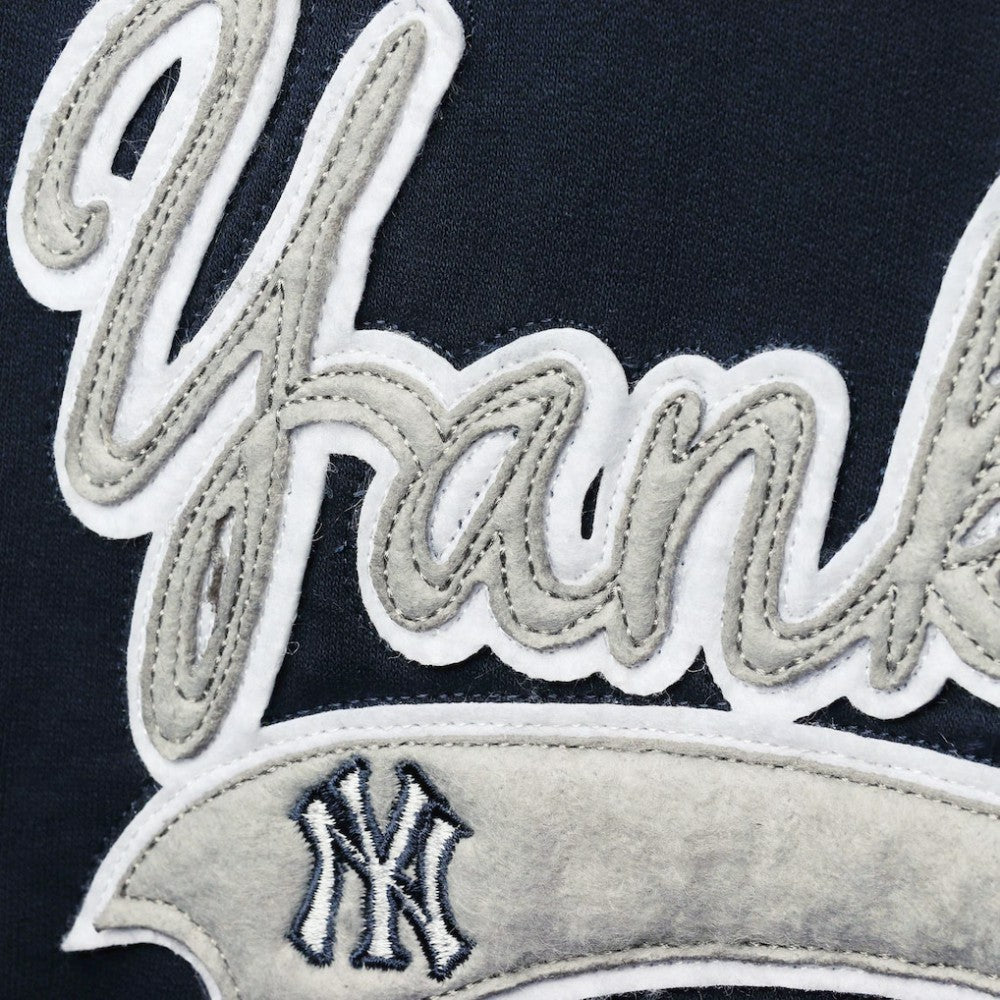 New York Yankees Soft as a Grape Women's Plus Size Side Split Pullover Hoodie Navy