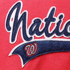 Washington Nationals Soft as a Grape Women's Plus Size Side Split Pullover Hoodie Red