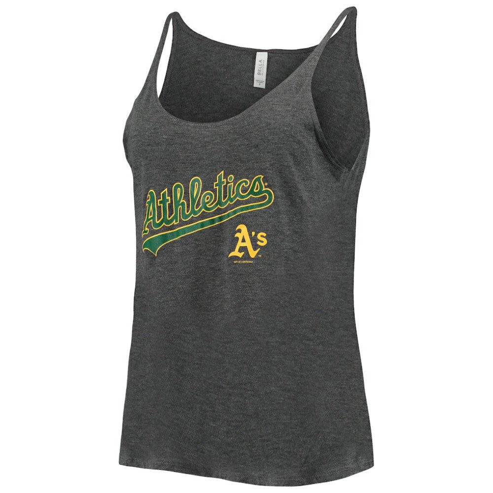 Athletics Soft as a Grape Women's Slouchy Tank Top Heathered Charcoal