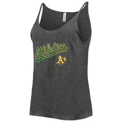 Athletics Soft as a Grape Women's Slouchy Tank Top Heathered Charcoal