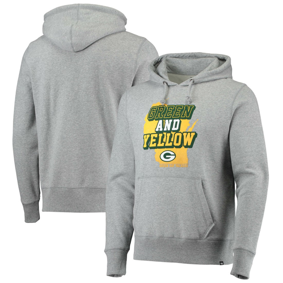 Green Bay Packers '47 Team Headline Pullover Hoodie - Heathered Gray online