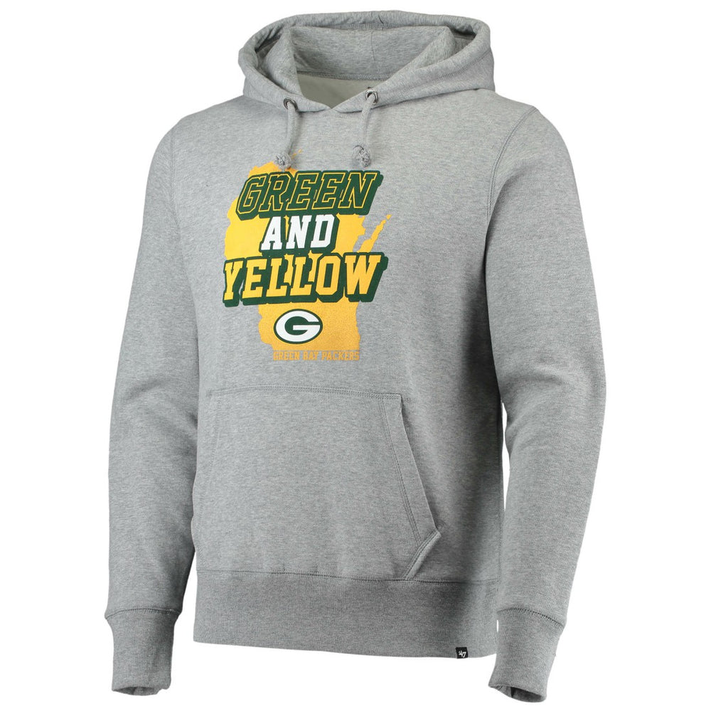 Green Bay Packers '47 Team Headline Pullover Hoodie - Heathered Gray online