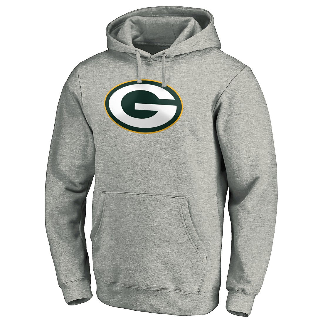 Green Bay Packers Primary Logo Fitted Pullover Hoodie - Heather Gray for sale
