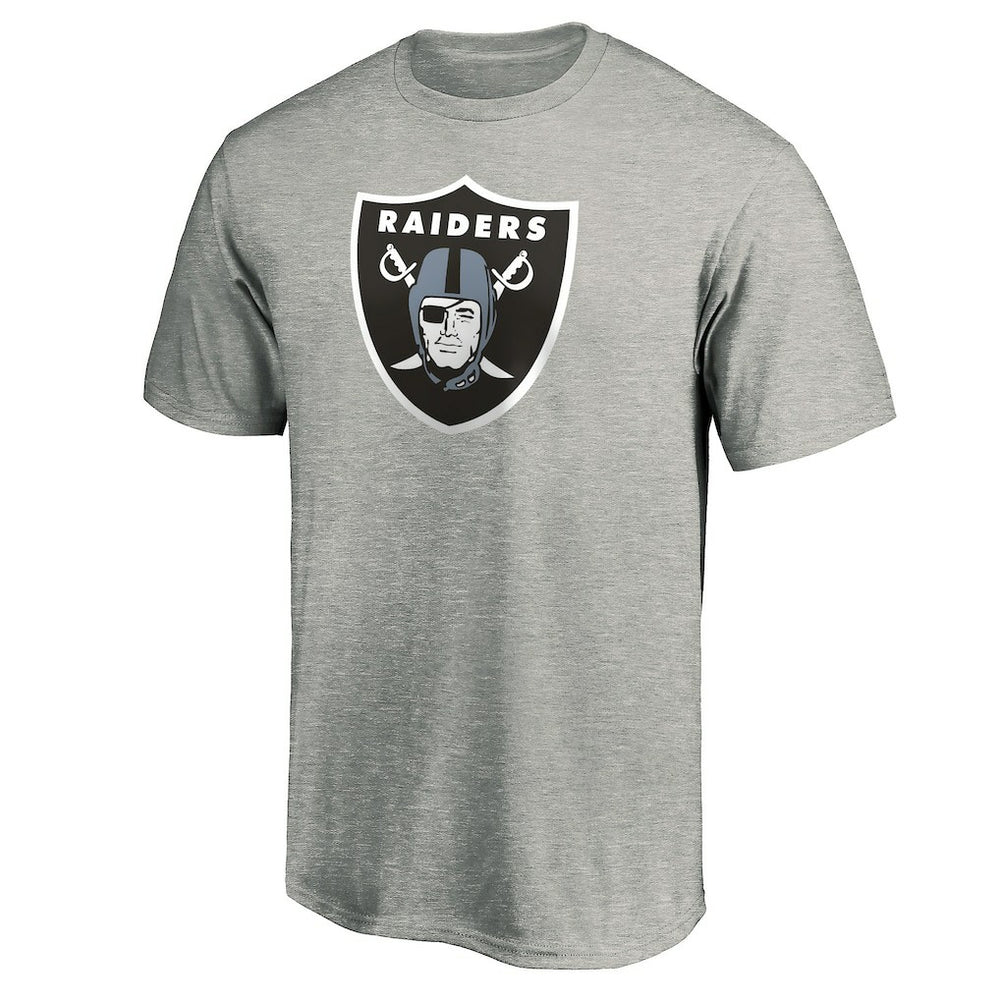 Las Vegas Raiders Primary Logo T-Shirt - Heather Gray for sale