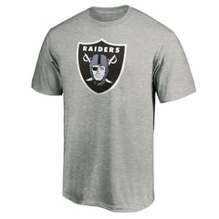 Las Vegas Raiders Primary Logo T-Shirt - Heather Gray for sale