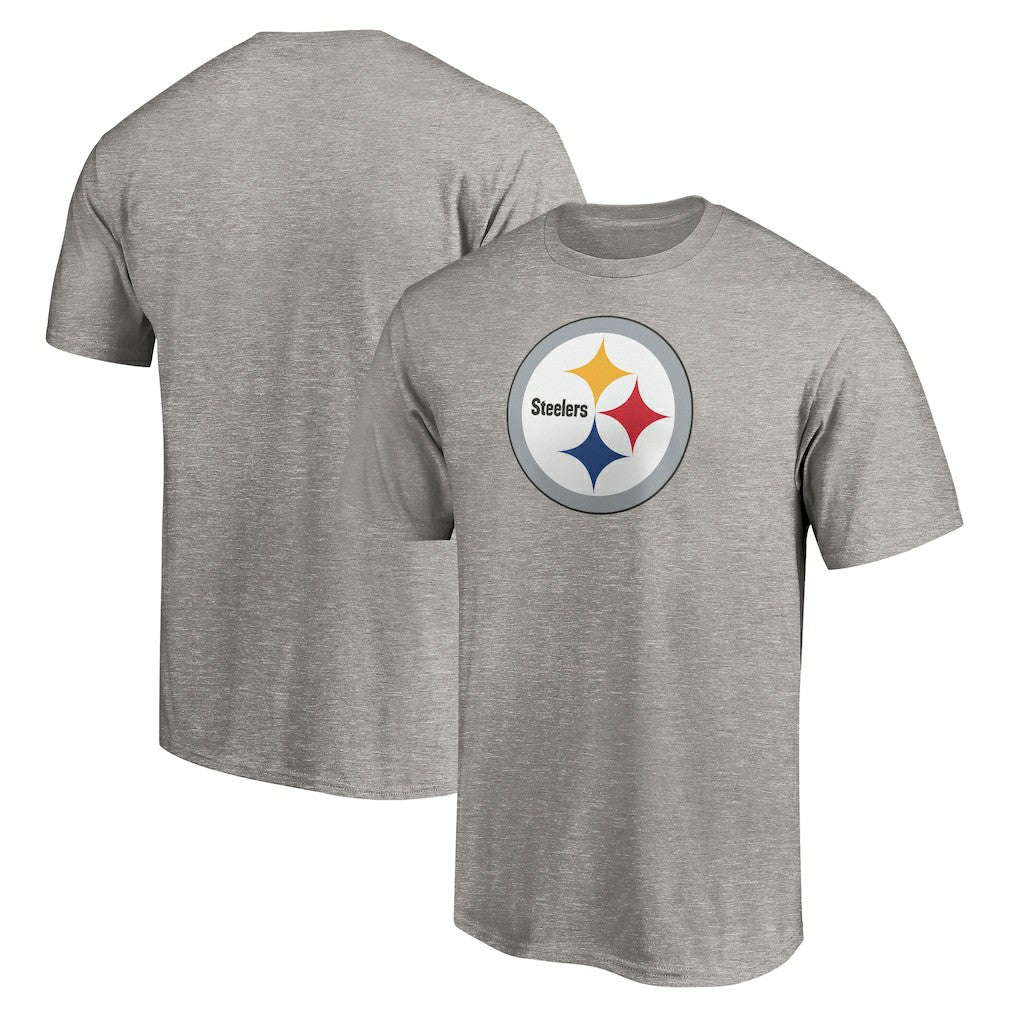 Pittsburgh Steelers Primary Logo T-Shirt - Heather Gray outlet