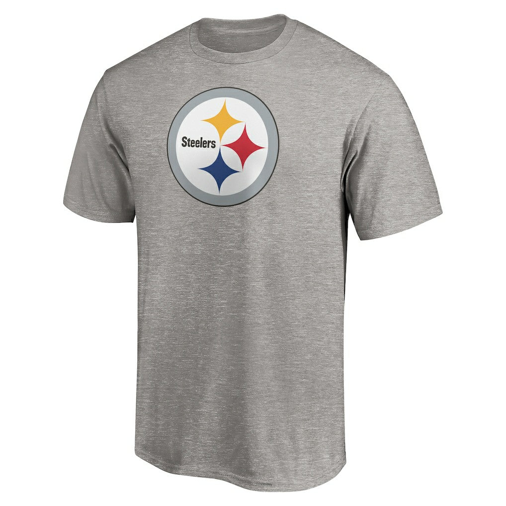Pittsburgh Steelers Primary Logo T-Shirt - Heather Gray outlet