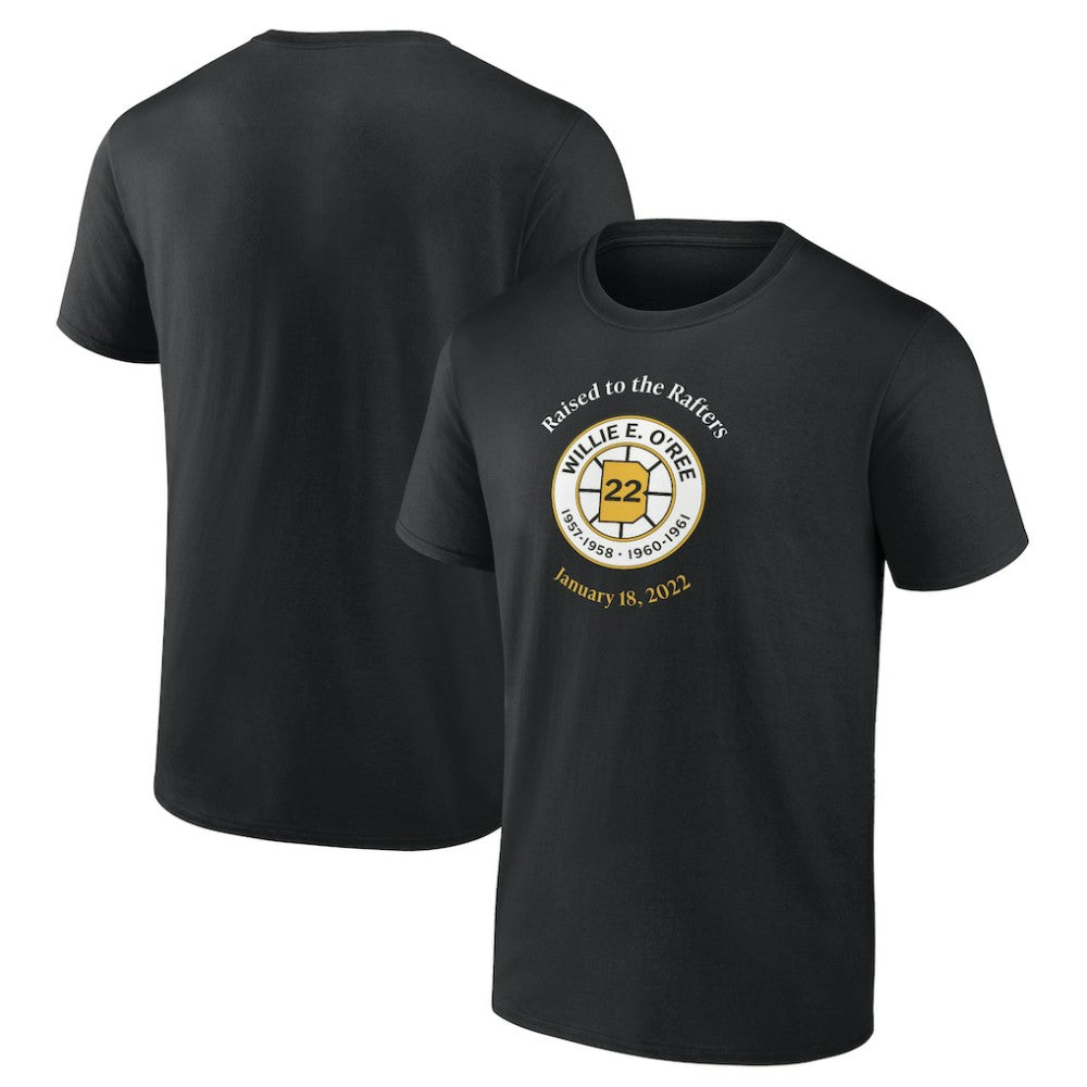Willie O'Ree Boston Bruins Retirement T-Shirt - Black T-shirts