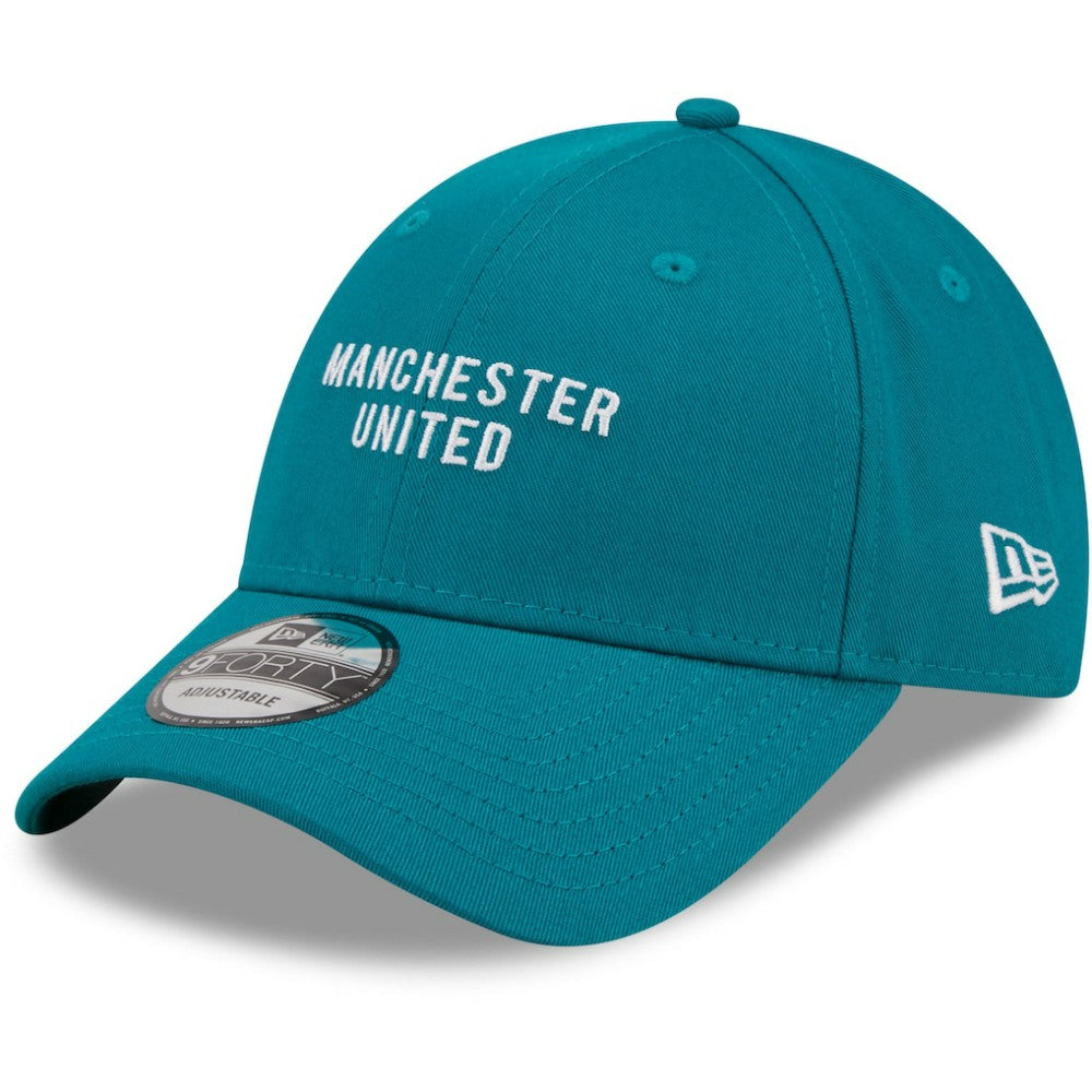 Manchester United New Era Seasonal 9FORTY Adjustable Hat - Turquoise for sale