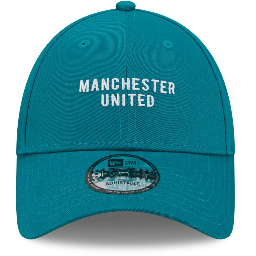 Manchester United New Era Seasonal 9FORTY Adjustable Hat - Turquoise for sale