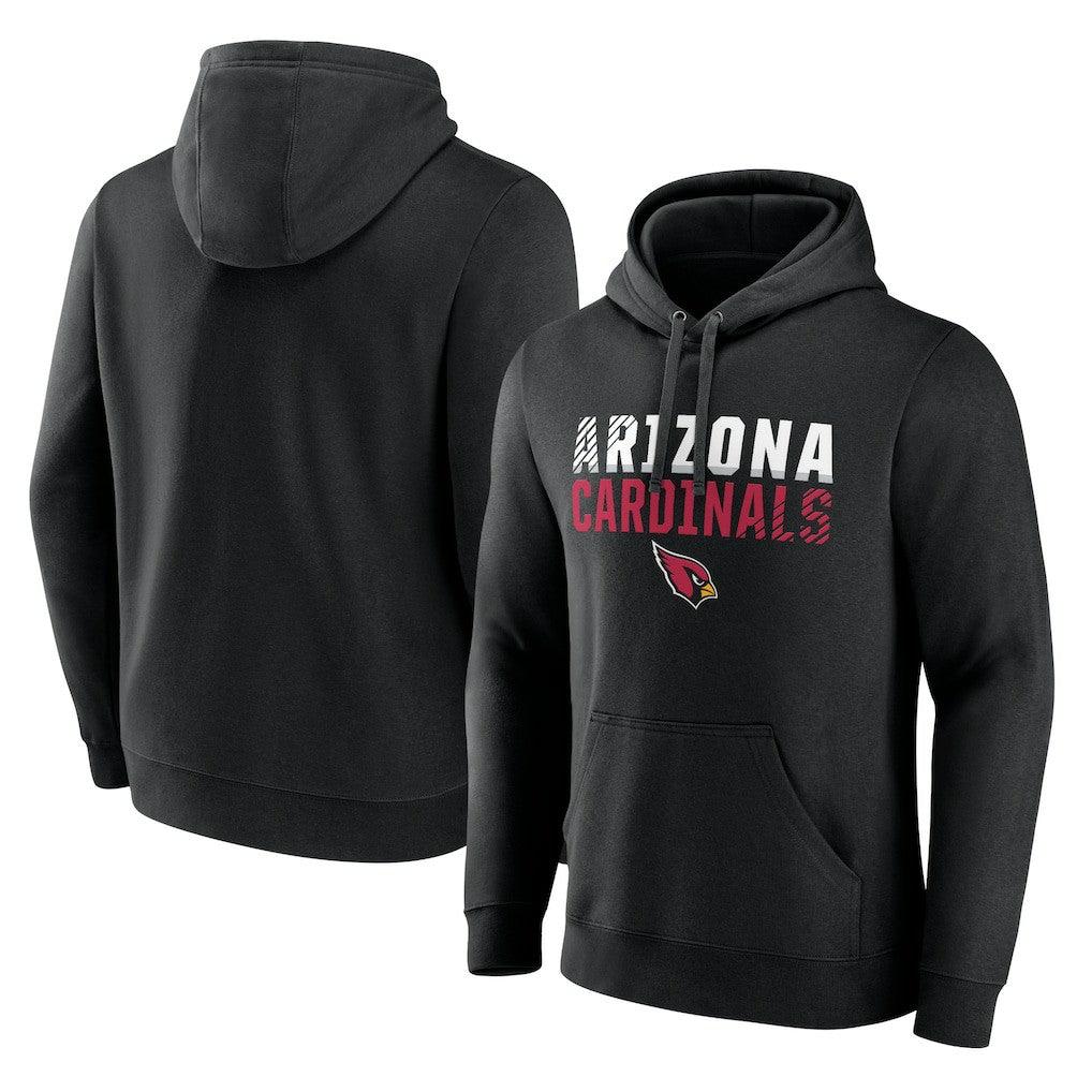 Arizona Cardinals Fade Out Fitted Pullover Hoodie - Black on sale