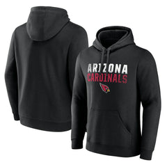 Arizona Cardinals Fade Out Fitted Pullover Hoodie - Black on sale
